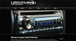 Desktop Screenshot of langloissoundperformance.com